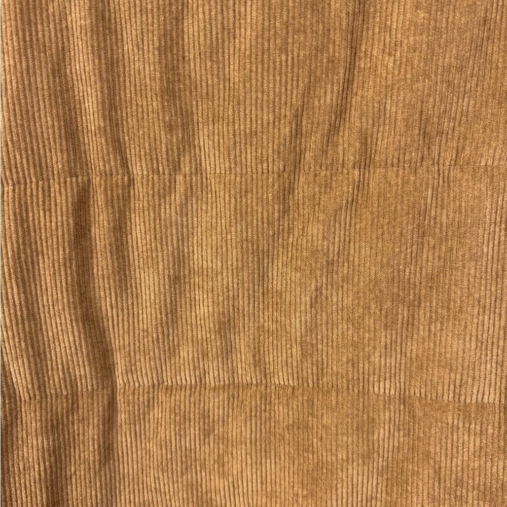 Paper Crane womens corduroy tan oversized zip up vest. Size Medium - Picture 6 of 9